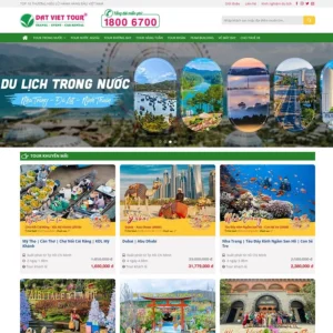 Mẫu website du lịch 14