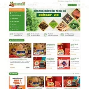 Mẫu website bán quà tặng cao cấp
